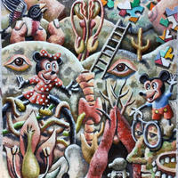 Morgan Bulkeley's Oil Painting, In and Out of Puzzle
